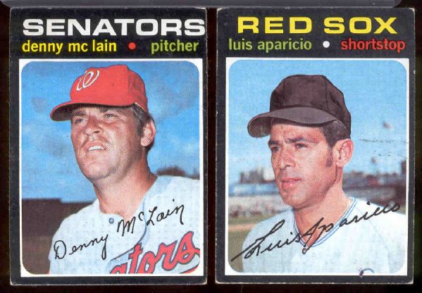 1971 Topps Bsbl.- 2 Diff High Number Stars