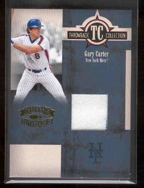 2005 Donruss Throwback Threads Bsbl. “Throwback Collection” #8 Gary Carter, Mets