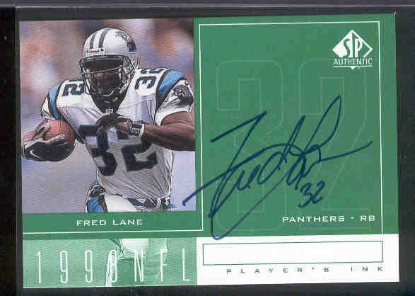 1998 SP Authentic Ftbl. “Player’s Ink Green” #FL Fred Lane