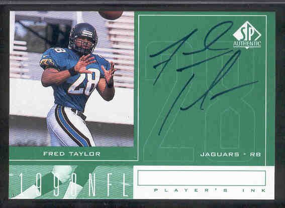 1998 SP Authentic Ftbl. “Player’s Ink Green” #FT Fred Taylor