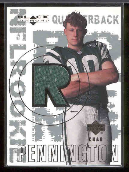 2000 Black Diamond Ftbl. #156 Chad Pennington JSY RC