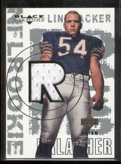 2000 Black Diamond Ftbl. #166 Brian Urlacher JSY RC