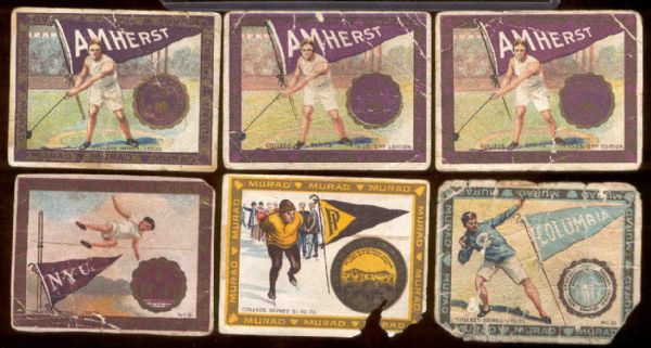 1910 Murad “College Series” Non-Sports- 6 Asst. Cards