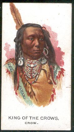1888 N2 Allen & Ginter – American Indian Chiefs- King of the Crows- vg-ex slight edge crease. Good clean back