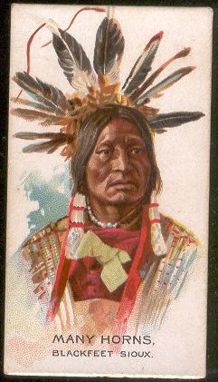 1888 N2 Allen & Ginter- American Indian Chiefs- Many Horns