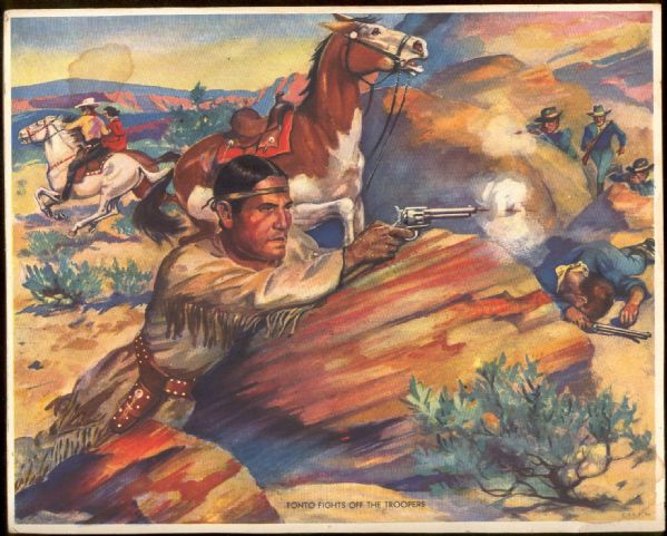 1938 Gum Inc. - Lone Ranger Premium –Series A No. 4- Tonto Fights off the Troopers