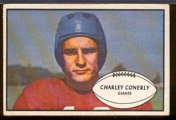 1953 Bowman Football- #20 Charles Conerly, Giants