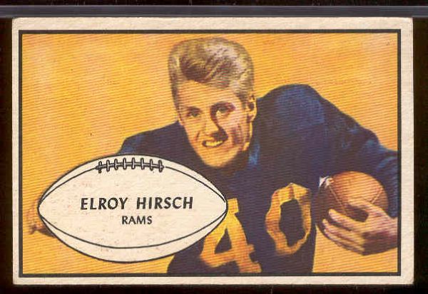 1953 Bowman Football- #22 Elroy Hirsch, Rams