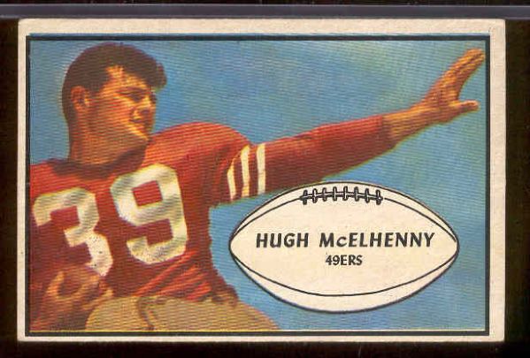 1953 Bowman Football- #32 Hugh McElhenny,  49ers