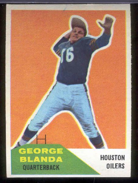 1960 Fleer Football- #58 George Blanda, Oilers