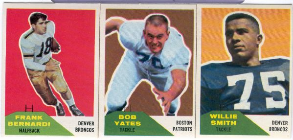 1960 Fleer Football- 11 Diff. 