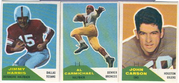 1960 Fleer Football- 11 Diff.