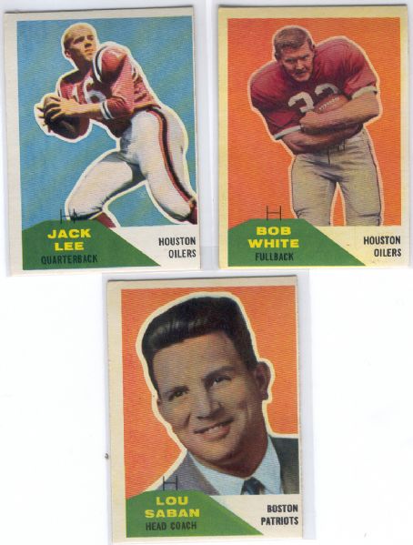 1960 Fleer Football- 13 Diff.