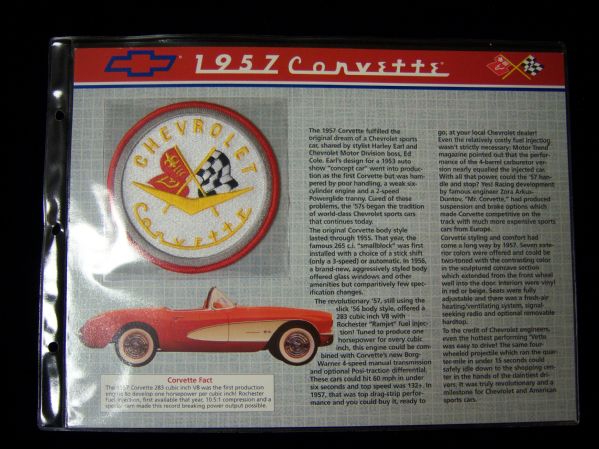 Willabee & Ward “Corvette” Patches- 9 Diff.- Patches #1 thru #9