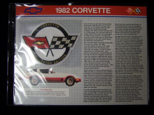 Willabee & Ward “Corvette” Patches- 9 Diff.- Patches #10 thru #18