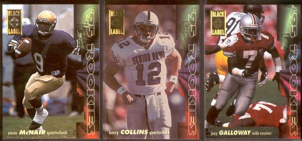 1995 Collectors Edge Fb “Gold Label Rookies” Insert Set of 25