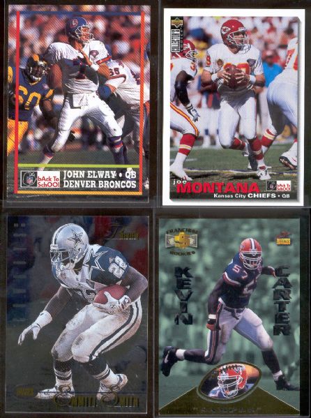 1995 Football- 4 Diff. Insert Sets- NrMt or better