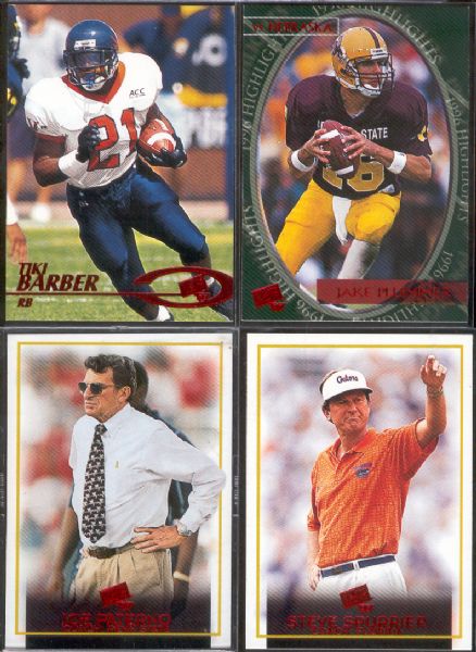 1997 Press Pass Football- Red Zone Set of 50 with Joe Paterno