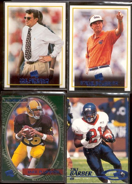 1997 Press Pass Football- Torquers Blue Set of 50 with Joe Paterno SP!