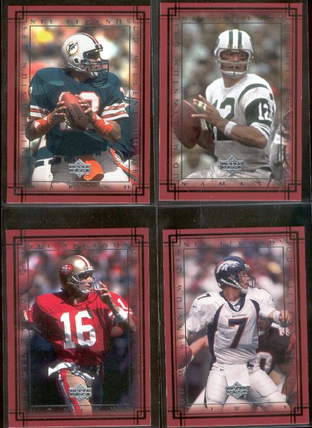 2000 Upper Deck Legends Fb- “Millennium QB” Set of 10