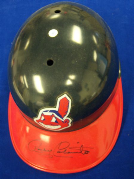 Rocky Colavito Autographed Cleveland Indians Replica Helmet