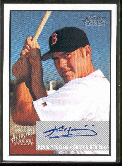 2003 Bowman Heritage Bb- “Signs of Greatness”- #SG-KY Kevin Youkilis, Red Sox