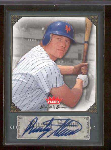 2006 Greats of the Game Bb- “Autographs”- #82 Rusty Staub, Mets