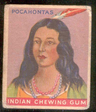 1930’s Goudey Indian Gum - #33 Pocohontas- Series of 96