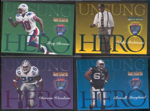 1998 Playoff FB Unsung Heroes Banquet Set of 32