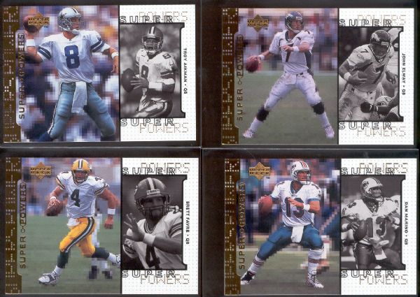 1998 Upper Deck Fb- “Super Powers” Set of 30 