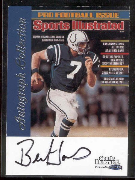 1999 Sports Illustrated Fb- “Autographs”- Bert Jones, Colts