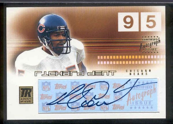 2002 Topps Reserve Fb- “Autographs” - #RA-RD Richard Dent, Bears