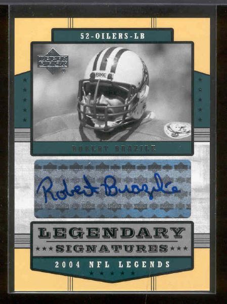 2004 Upper Deck Legends Fb- “Legendary Signatures”- #LS-RB Robert Brazile, Oilers