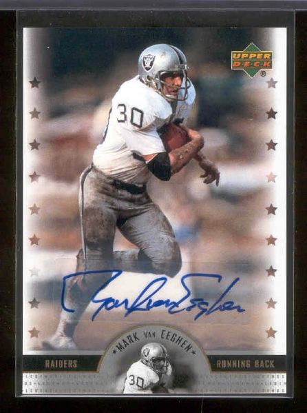 2005 Upper Deck Legends Fb- “Legendary Signatures”- #Ls-MV Mark Van Eeghen, Raiders