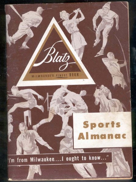 1952 Blatz Beer “Sports Almanac”