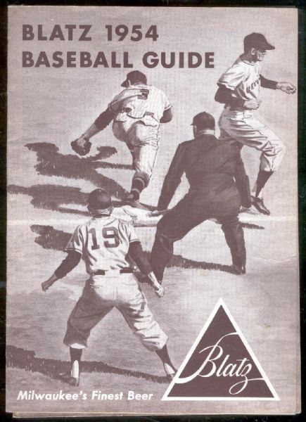 1954 Blatz Beer “Baseball Guides”- 2 Guides