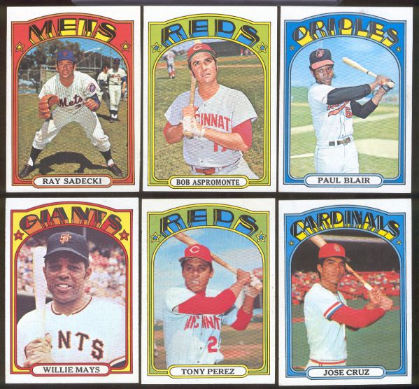 1972 Topps Bb- 6 Diff