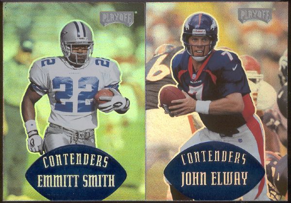 1997 Playoff Contenders “Blue” Football – Near Set of 137 of 150