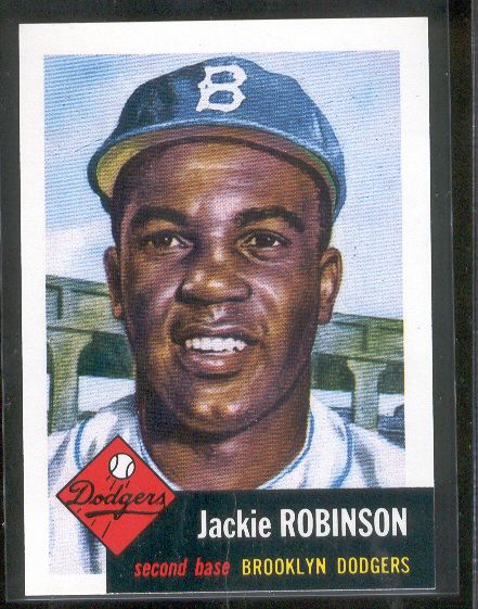 1991 Topps “1953 Archives” Bsbl. #1 Jackie Robinson- 7 Cards