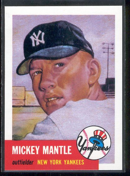 1991 Topps “1953 Archives” Bsbl. #82 Mickey Mantle