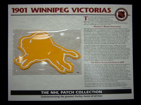 Willabee & Ward Hockey Patch- 1901 Winnipeg Victorias