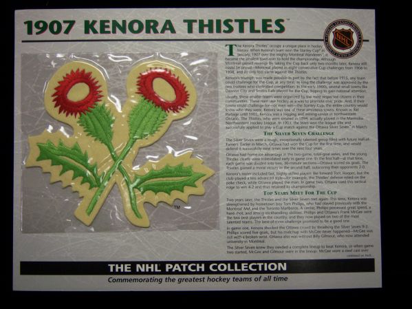 Willabee & Ward Hockey Patch- 1907 Kenora Thistles