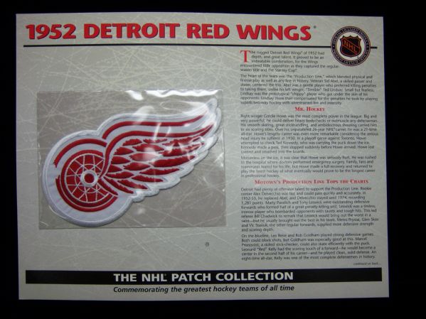 Willabee & Ward Hockey Patch- 1952 Detroit Red Wings