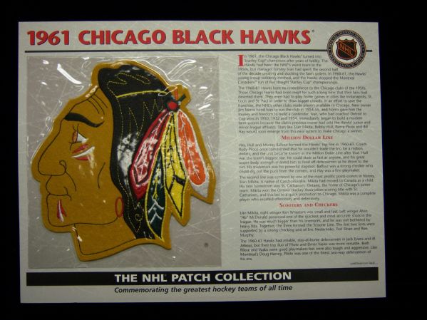 Willabee & Ward Hockey Patch- 1961 Chicago Black Hawks