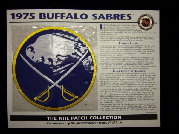 Willabee & Ward Hockey Patch- 1975 Buffalo Sabres