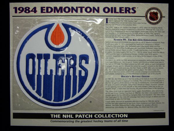 Willabee & Ward Hockey Patch- 1984 Edmonton Oilers