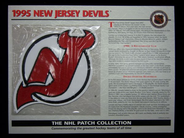 Willabee & Ward Hockey Patch- 1995 New Jersey Devils