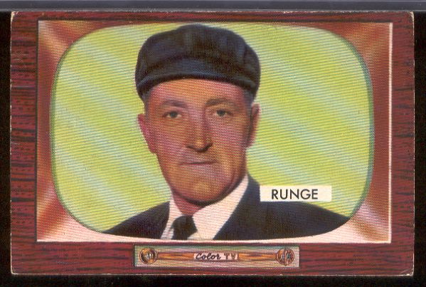 1955 Bowman Bb Hi#- #277 Ed Runge- Umpire