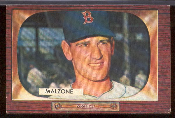 1955 Bowman Bb Hi# - #302 Frank Malzone, Red Sox