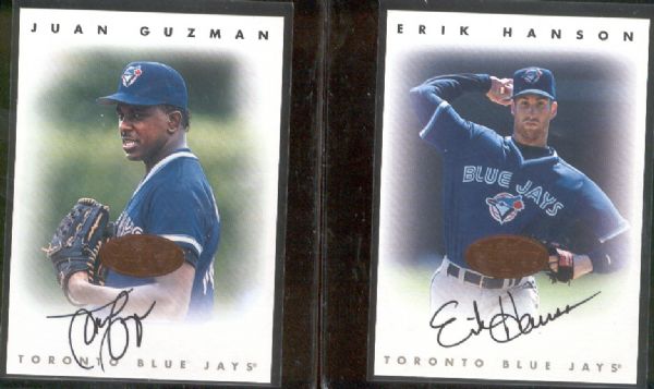 1996 Leaf Signature Bsbl. “Autographs”-  6 Diff